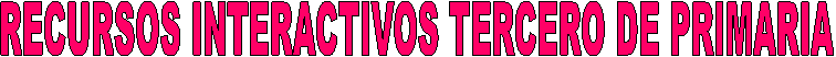 RECURSOS INTERACTIVOS SEGUNDO DE PRIMARIA
