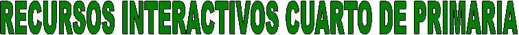 RECURSOS INTERACTIVOS SEGUNDO DE PRIMARIA